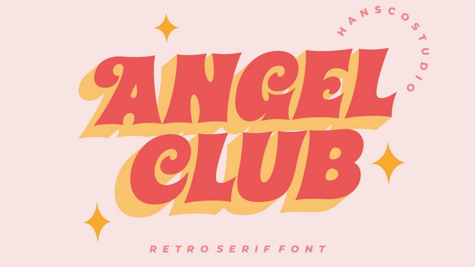 Angel Club: A vintage display serif typeface for a unique retro feel