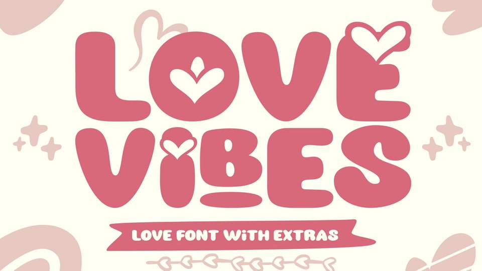 Add a Touch of Romance to Your Valentine's Day Projects with Love Vibes Font
