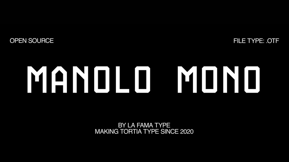 Manolo Mono: A Simple Yet Elegant Monospaced Font for Modern Designs