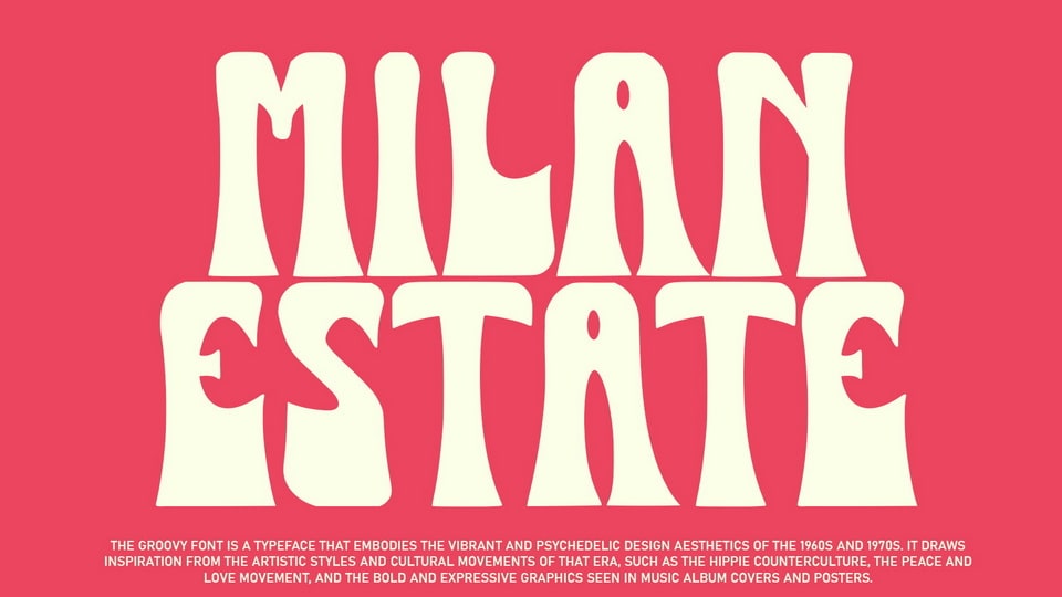 Milan Estate: A Charming and Elegant Retro-Style Display Font for Branding and Design Projects