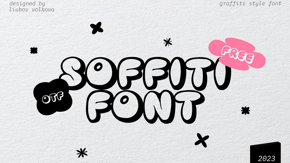 Soffiti: A Bubble Graffiti Style Font Inspired by Sofia's Street Art