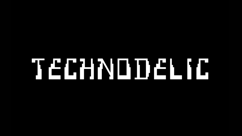 Technodelic: A Typeface Tribute to Yellow Magic Orchestra's Iconic Album Cover Art and Logo Design