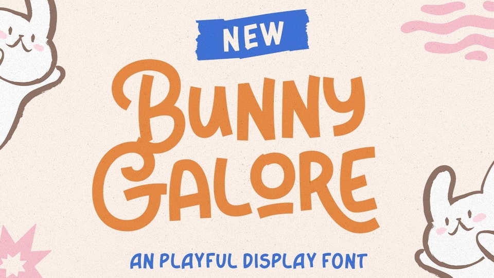 Bunny Galore: the playful and stylish font for captivating designs