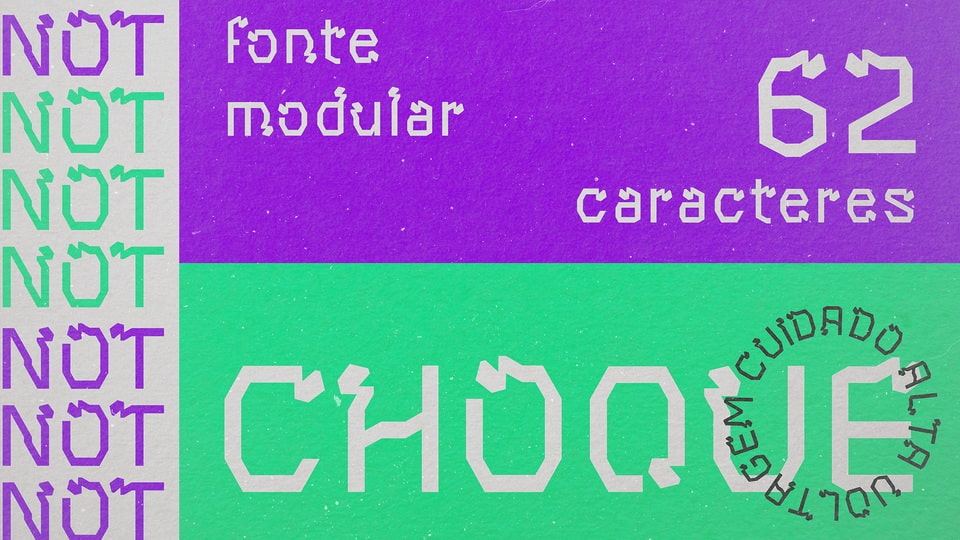  Choque: Modular Geometric Typeface for Eye-Catching Designs