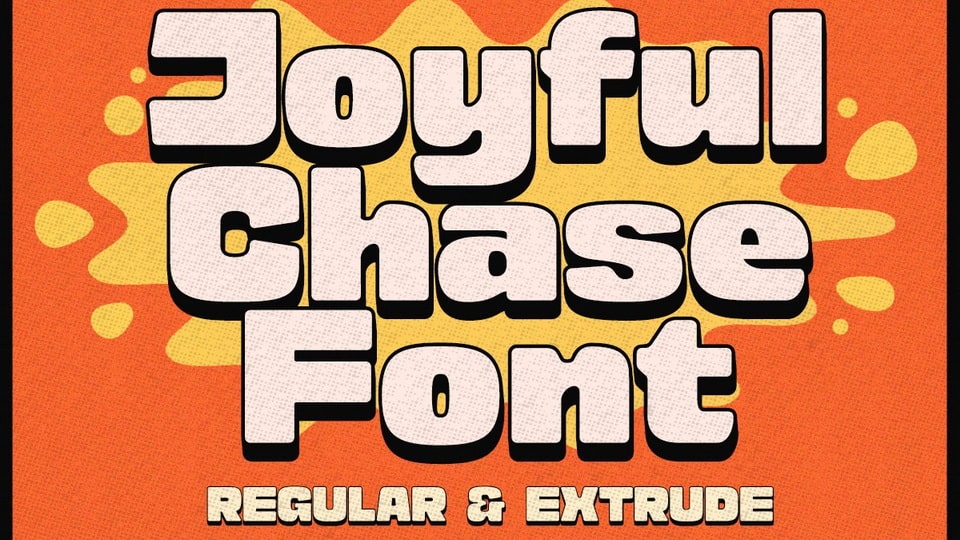 Joyful Chase font brings whimsy and timeless elegance to display options
