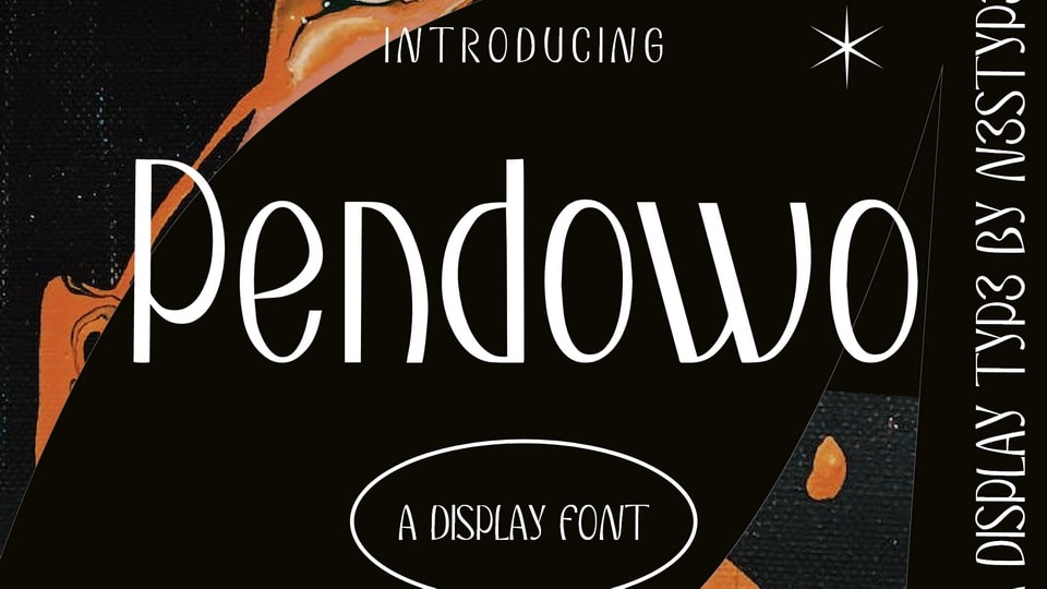 Typography Style Pendowo: Gracefully Curved Shapes with Artistic Appeal