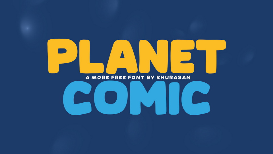 Infuse your designs with personality using the playful Planet Comic font