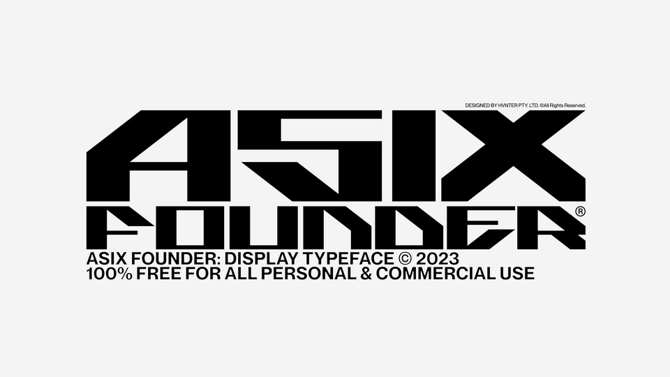 Axis Founder: A bold, edgy font inspired by y2k aesthetics
