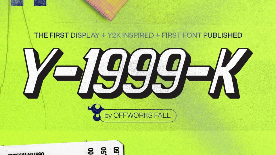 Y1999K: A Retro Futuristic Font Inspired by Y2K Era