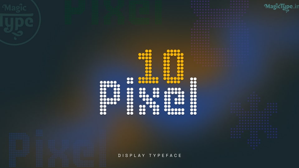 10 Pixel: A Versatile Pixel Typeface for Impactful Design