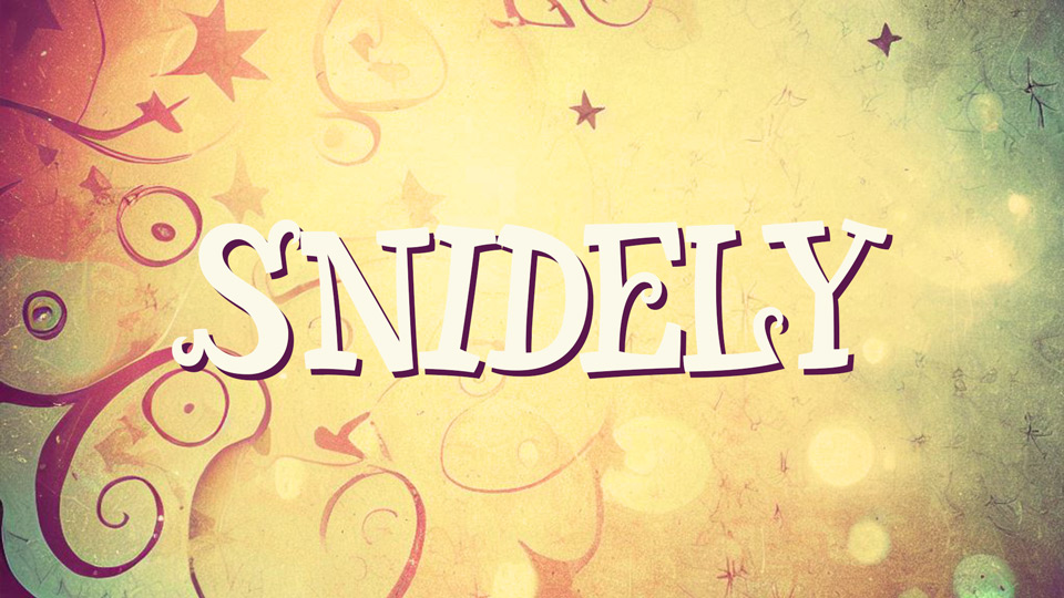 Snidely: A Whimsical Typeface for Enchanting Designs