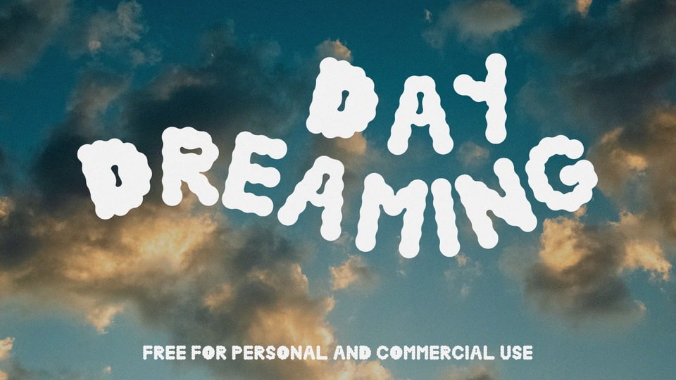 Daydreaming: A Cloud-Like Display Font
