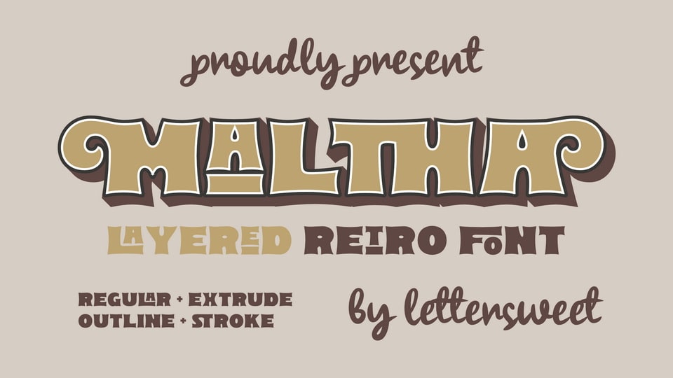 Maltha: A Nostalgic Serif Display Typeface