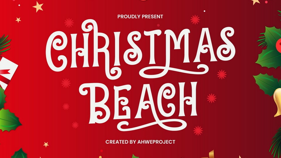 Christmas Beach: A Festive and Classy Display Font
