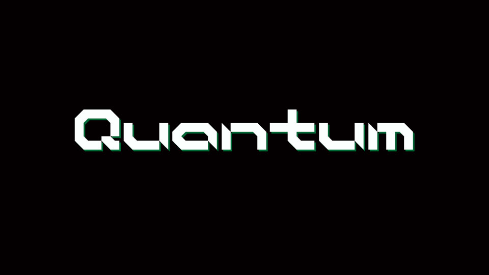 Quantum: A Cyberpunk Visual Display Typeface