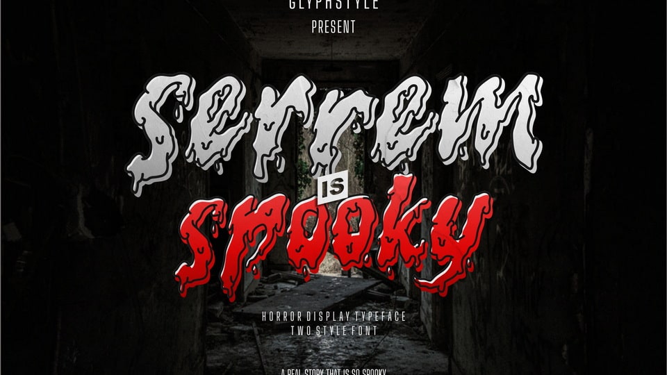 Serrem: A Horror-Themed Display Font