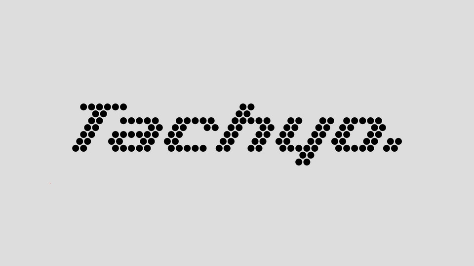 Tachyo: A Hexagonal Display Typeface