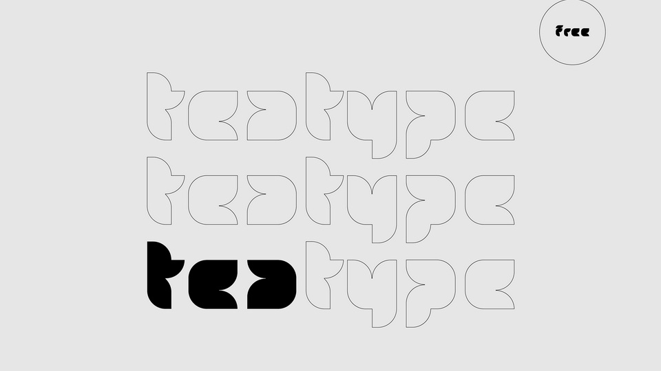 Tea Type: A Bold and Modular Display Typeface