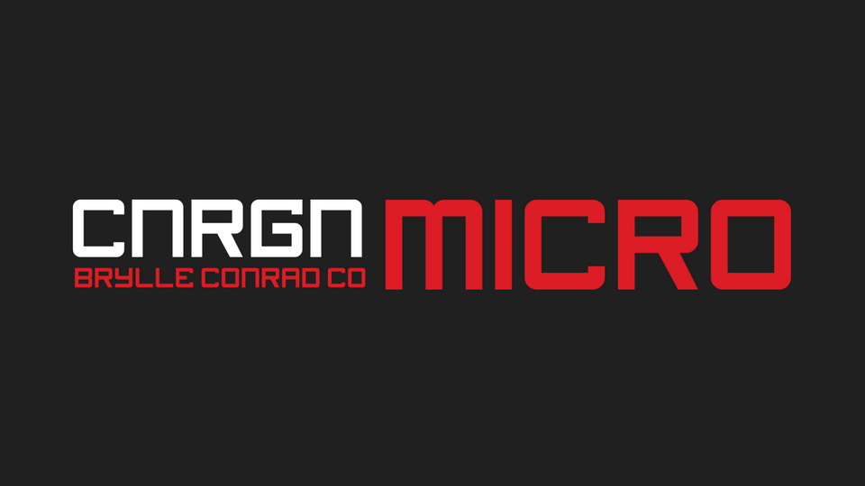 CNRGN Micro: A Bold and Blocky Display Typeface