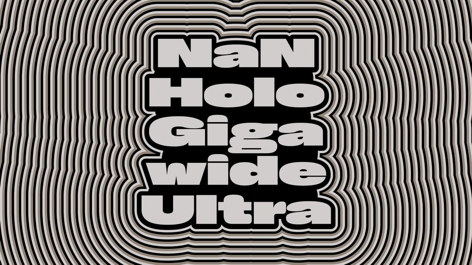 NaN Holo: A Neo-Grotesque Font With a Biomechanical Twist