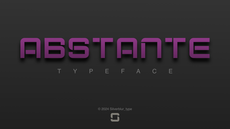 Abstante: A Minimalist Geometric Typeface