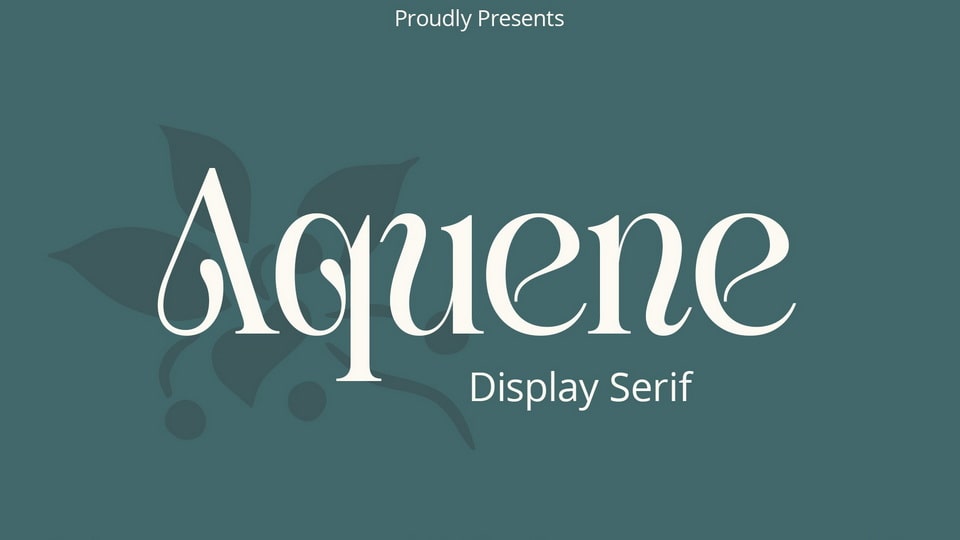 Aquene: The Display Serif Font That Makes a Statement