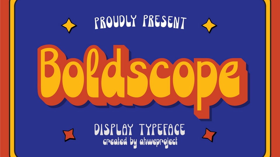 Boldscope: A Retro-Psychedelic Display Font