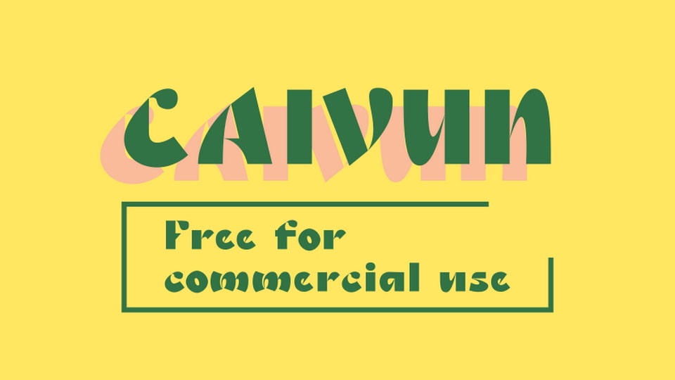 Caivun: A Bold and Classy Art Deco Font