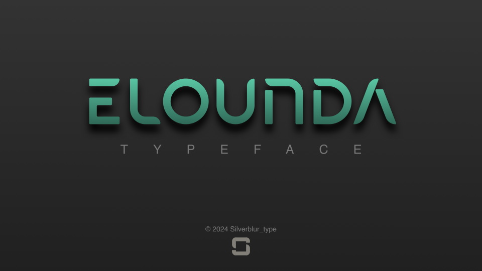 Elounda: A Geometric and Minimalist Font