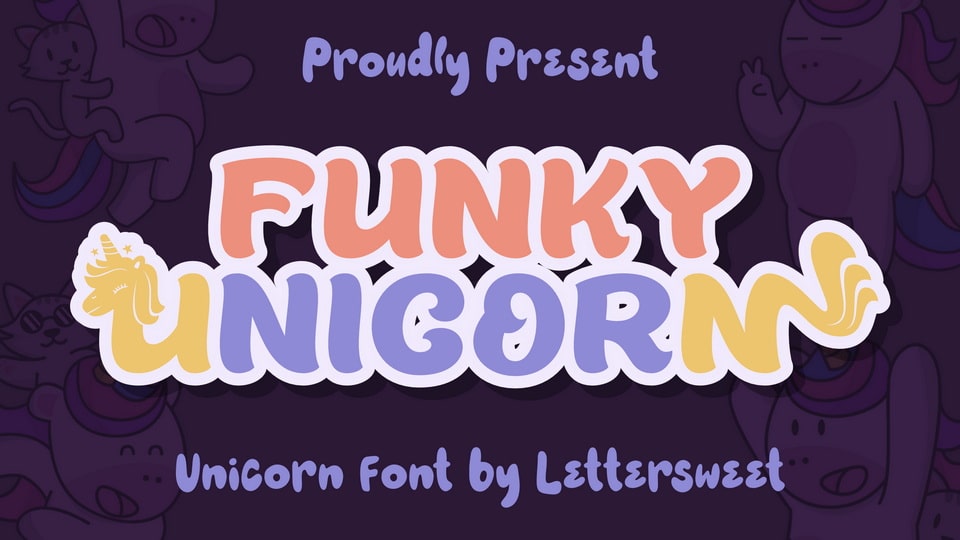 Funky Unicorn: A Playful Display Font