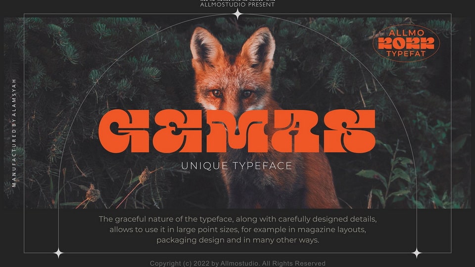 Gemas: A Bold and Elegant Display Typeface