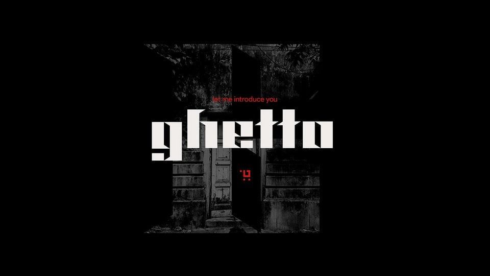 Ghetto - A Modern Geometric Blackletter Font