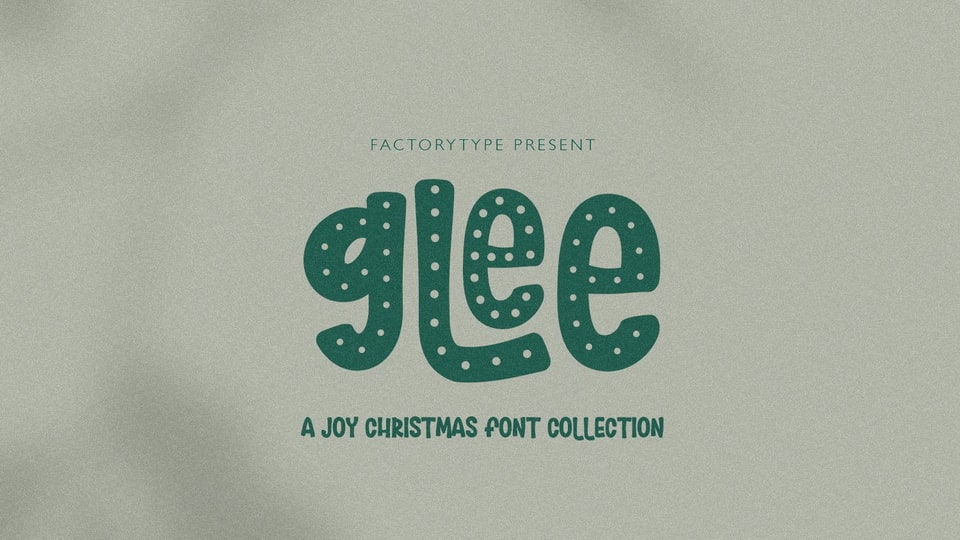 Spread Holiday Cheer with Glee, a Festive Christmas Font