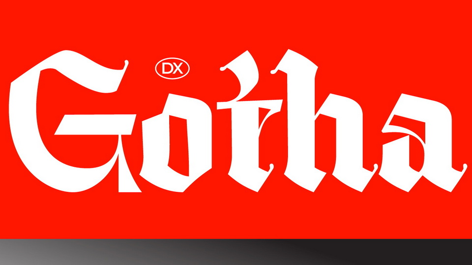Dx Gotha: A Claustrophobic Blackletter Font