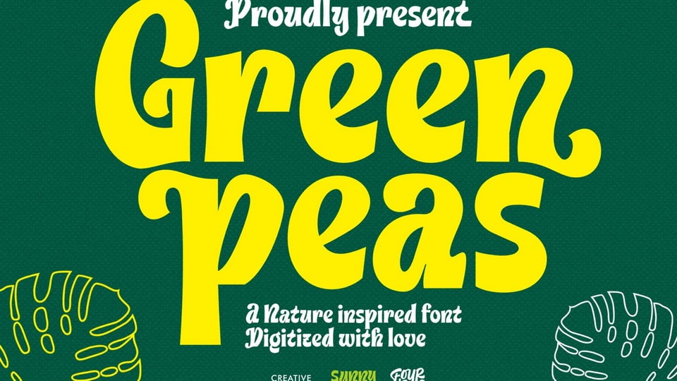 Green Peas: A Playful and Elegant Display Typeface
