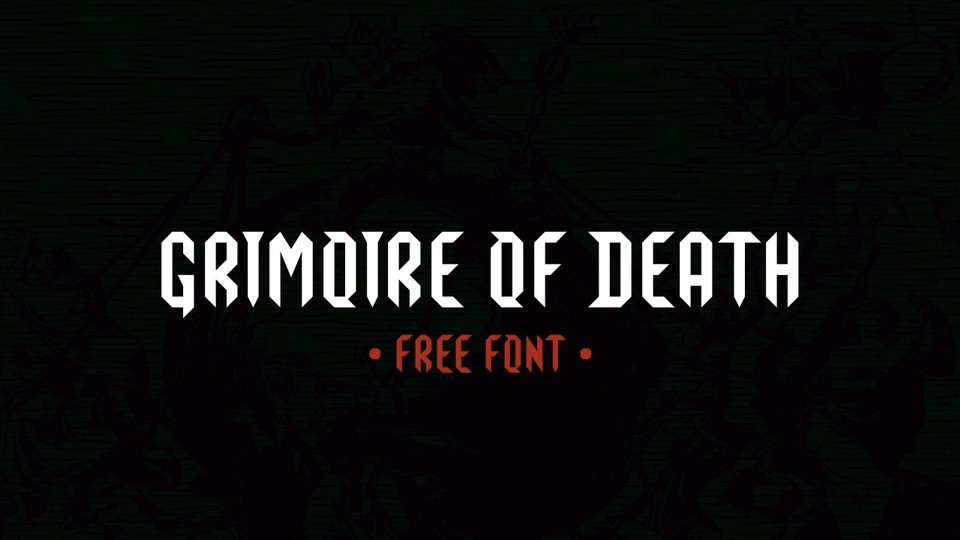 Grimoire Of Death: A Heavy Metal Typeface with a Sharp Edge