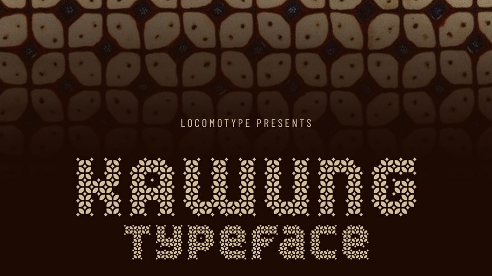 Kawung: A Typeface Inspired by Indonesian Batik