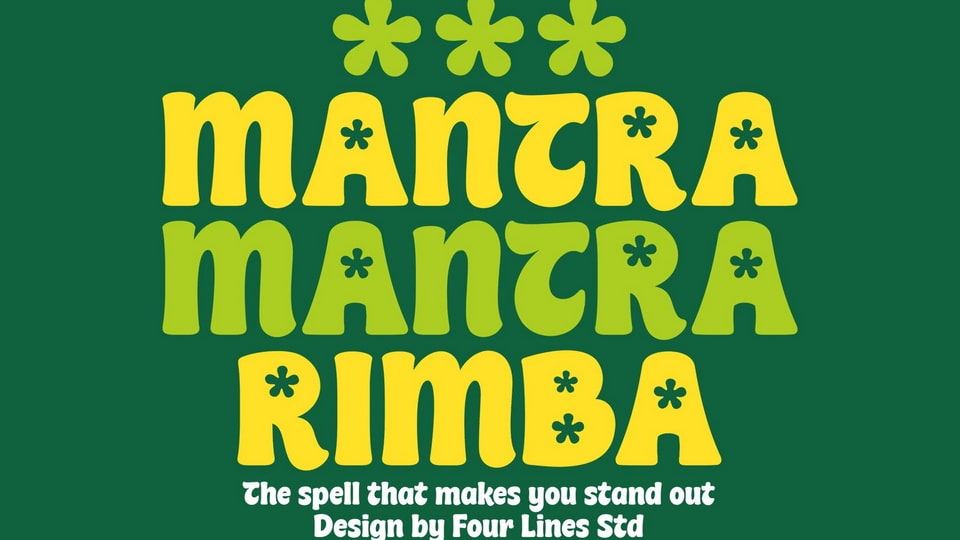 Mantra Rimba: A Nature-Inspired Display Typeface