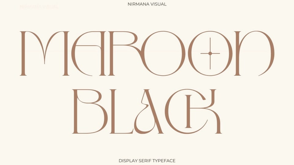 Maroon Black: A Sophisticated Display Typeface