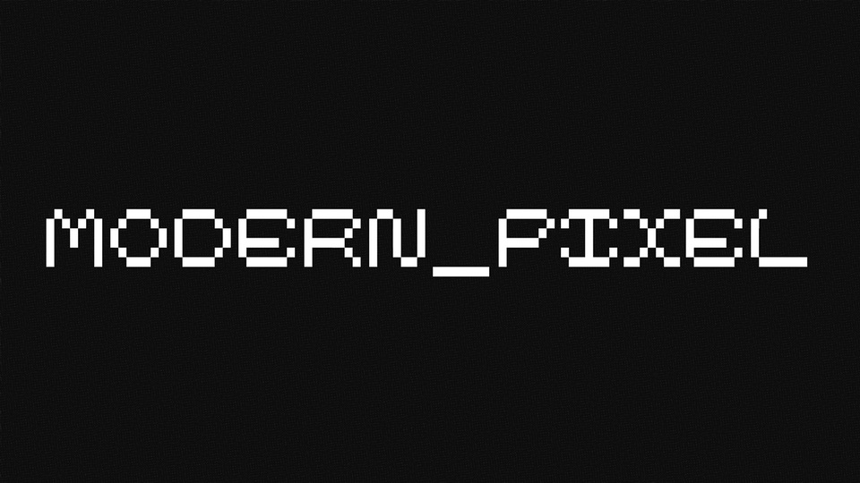 Modern Pixel Font: A Fusion of Retro Charm and Modern Precision