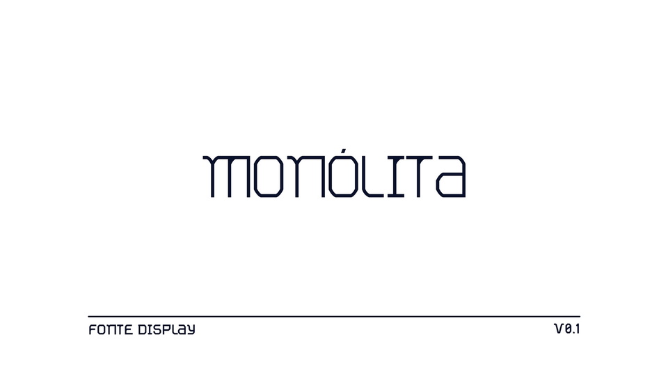 Monólita: A Geometric Display Typeface Inspired by Cryptothings