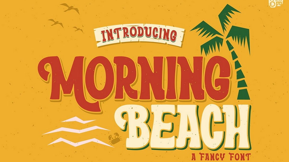 Morning Beach: A Psychedelic Display Font