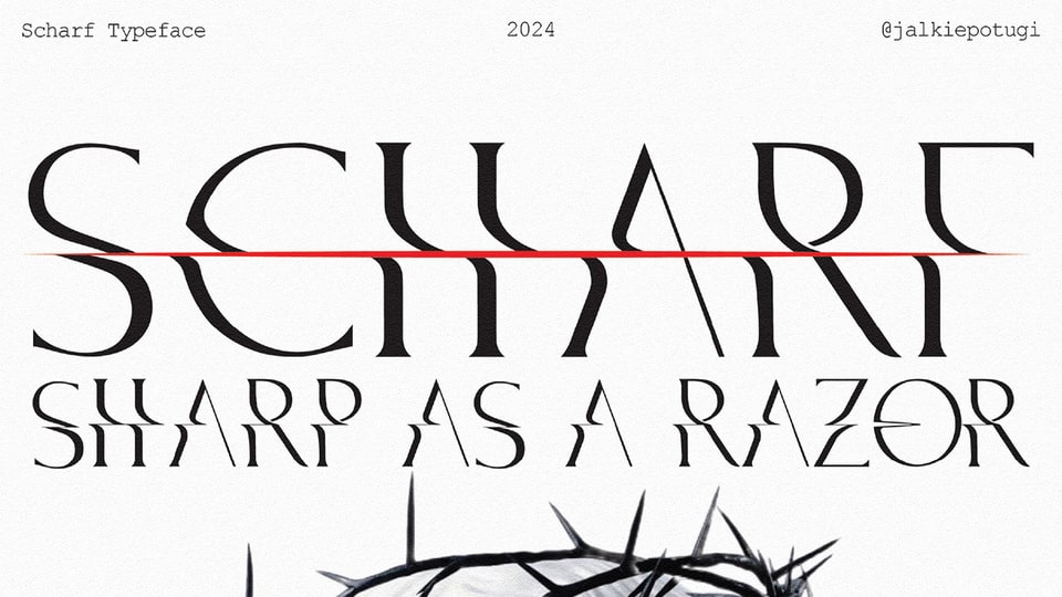 MyScharf: A Modern Serif Typeface with Cutting-Edge Style