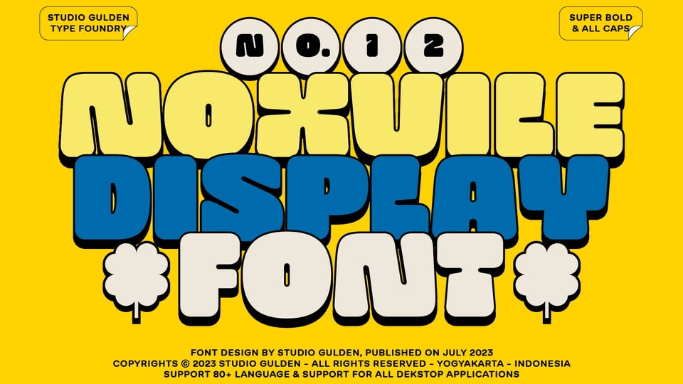 Unleash Your Inner Roar with Noxvile's Bold Typography
