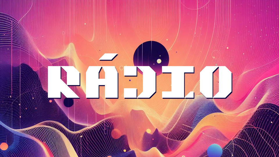 Radio Font: A Bold Fusion of Geometry and Impact