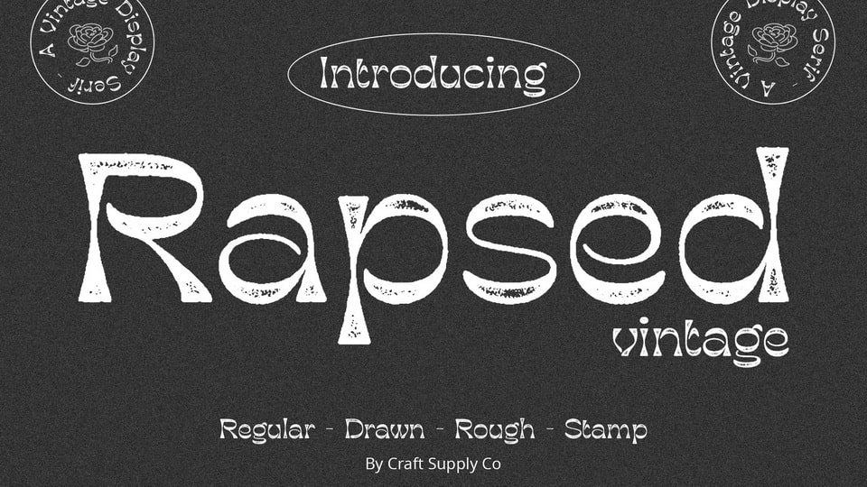 Rapsed Vintage: A Bold and Nostalgic Serif Font