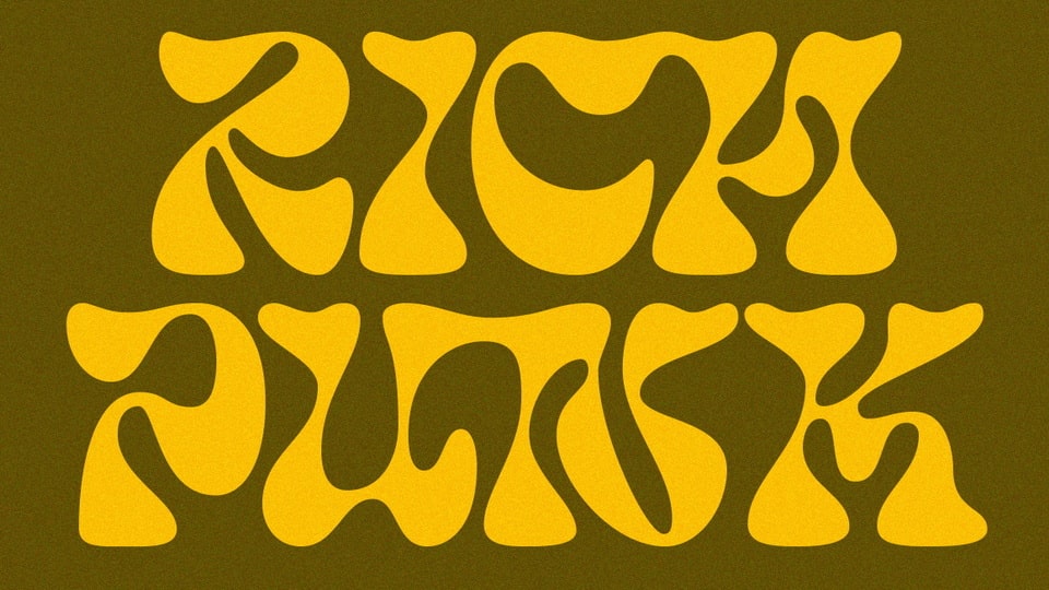 Rich Punk: A Groovy and Psychedelic Display Font
