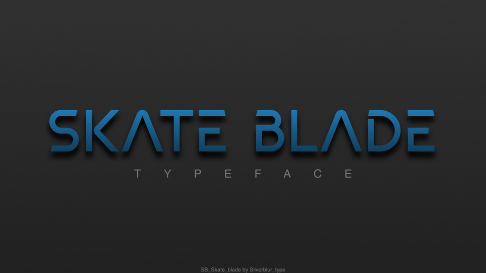 SB Skate Blade Font