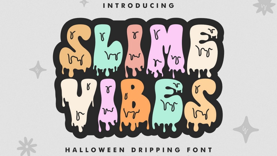 Slime Vibes: A Groovy Halloween Font