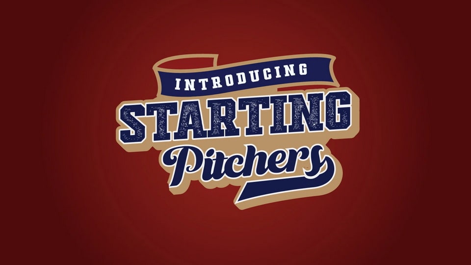Starting Pitchers: A Condensed Sport-Inspired Typeface
